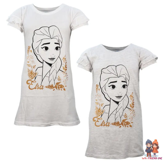 Disney Die Eiskönigin Elsa kurzarm Schlafshirt Nachthemd Schlafkleid - WS-Trend.de EIskönigin Gr. 104-134
