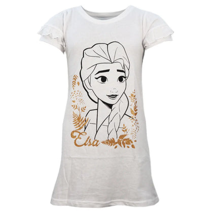 Disney Die Eiskönigin Elsa kurzarm Schlafshirt Nachthemd Schlafkleid - WS-Trend.de EIskönigin Gr. 104-134