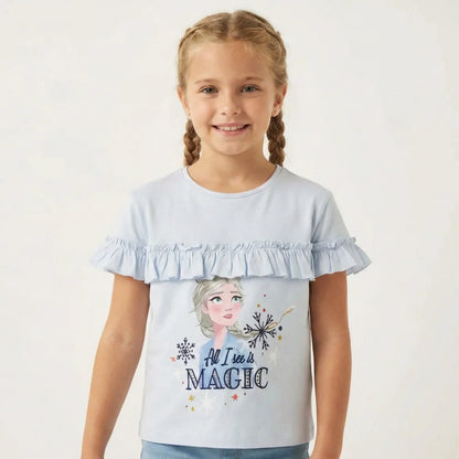 Disney Die Eiskönigin Elsa Kinder Mädchen T-Shirt - WS-Trend.de Anna Gr 104 - 128 Baumwolle
