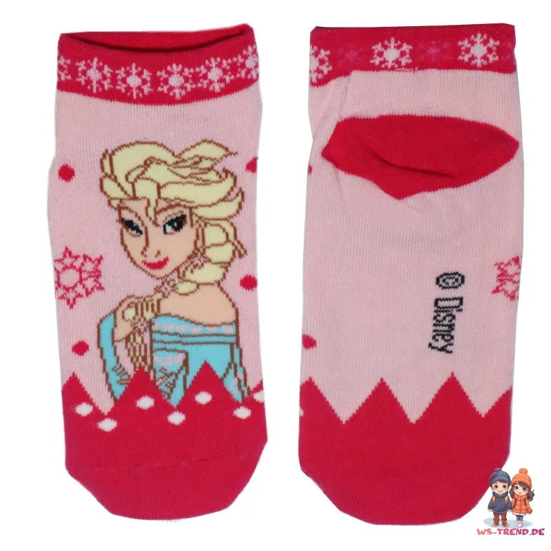 Disney Die Eiskönigin Elsa Mädchen Kinder kurze Socken im 2er Pack - WS-Trend.de Frozen 2 - Rosa Hellblau