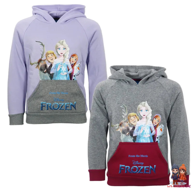 Disney Die Eiskönigin Kinder Fleece Kapuzenpullover Hoodie Pulli - WS-Trend.de Gr. 92 - 128