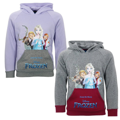 Disney Die Eiskönigin Kinder Fleece Kapuzenpullover Hoodie Pulli - WS-Trend.de Gr. 92 - 128
