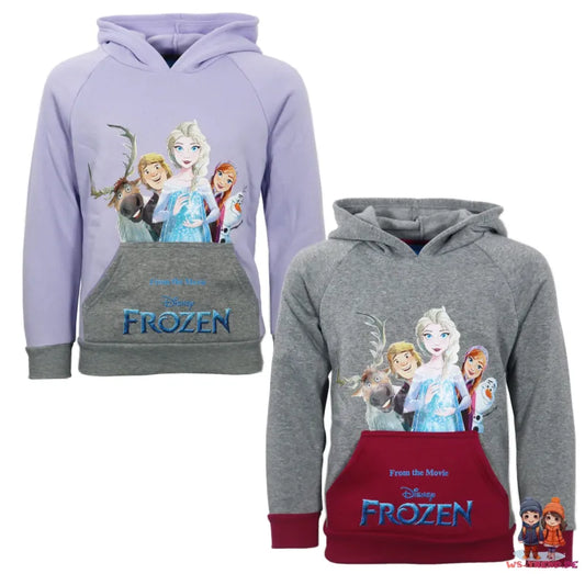 Disney Die Eiskönigin Kinder Fleece Kapuzenpullover Hoodie Pulli - WS-Trend.de Gr. 92 - 128
