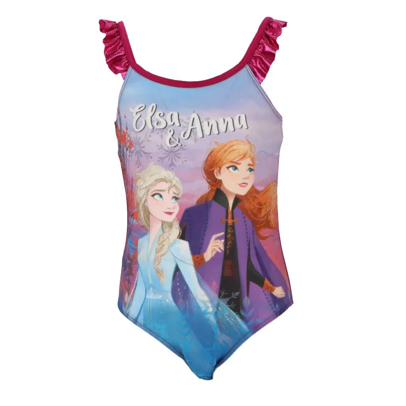 Disney Die Eiskönigin Elsa Anna Kinder Mädchen Badeanzug - WS-Trend.de Bademode Gr. 98-128