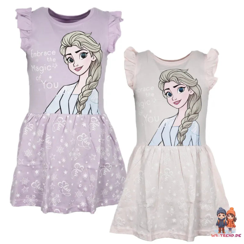 Disney Die Eiskönigin Elsa Kinder Mädchen Sommerkleid Kleid - WS-Trend.de Gr. 92-128 Baumwolle