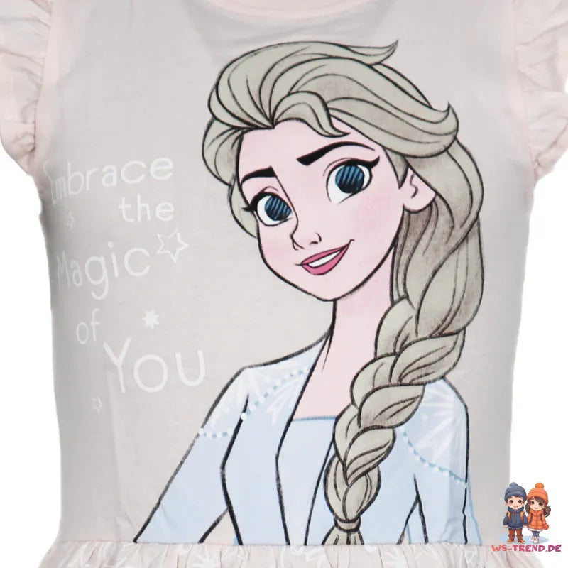 Disney Die Eiskönigin Elsa Kinder Mädchen Sommerkleid Kleid - WS-Trend.de Gr. 92-128 Baumwolle