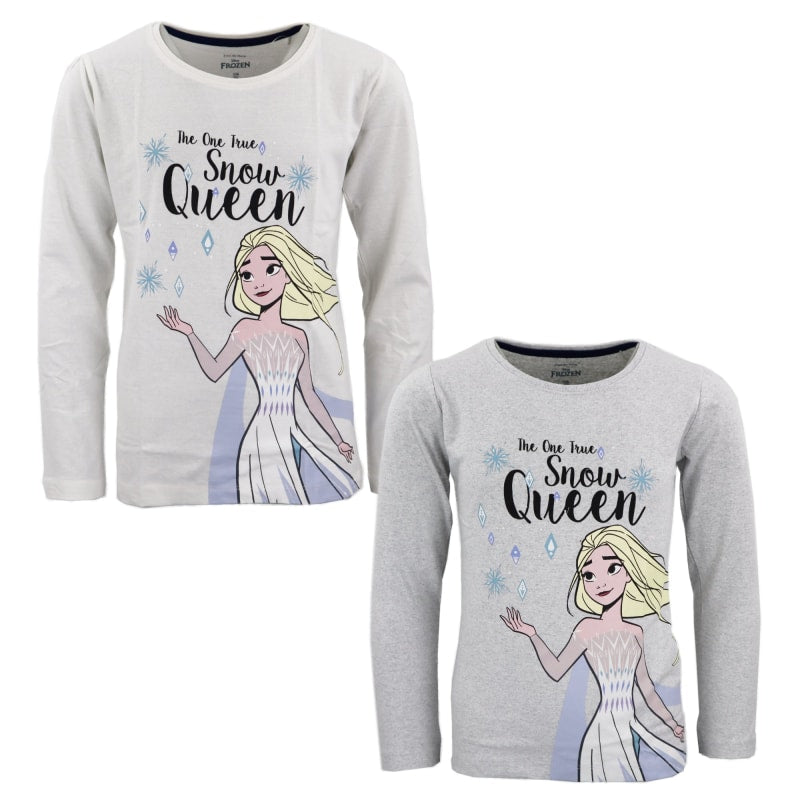 Disney Die Eiskönigin Elsa Mädchen Kinder Langarmshirt Shirt - WS-Trend.de 104 - 134 Baumwolle
