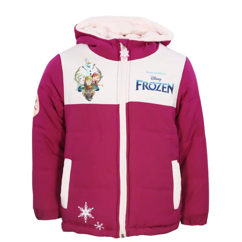 Disney Die Eiskönigin Elsa Anna Kinder Kapuzen Winterjacke - WS-Trend.de Jacke Kapuze Mädchen Gr. 92-128
