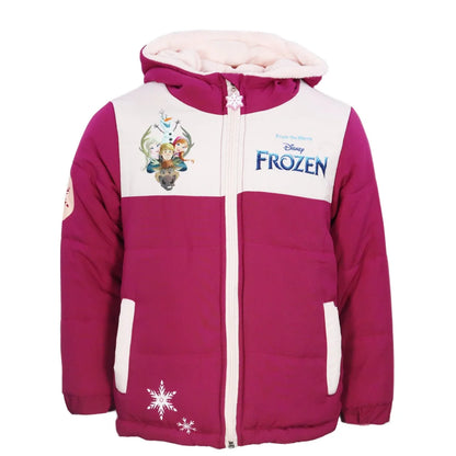 Disney Die Eiskönigin Elsa Anna Kinder Kapuzen Winterjacke - WS-Trend.de Jacke Kapuze Mädchen Gr. 92-128