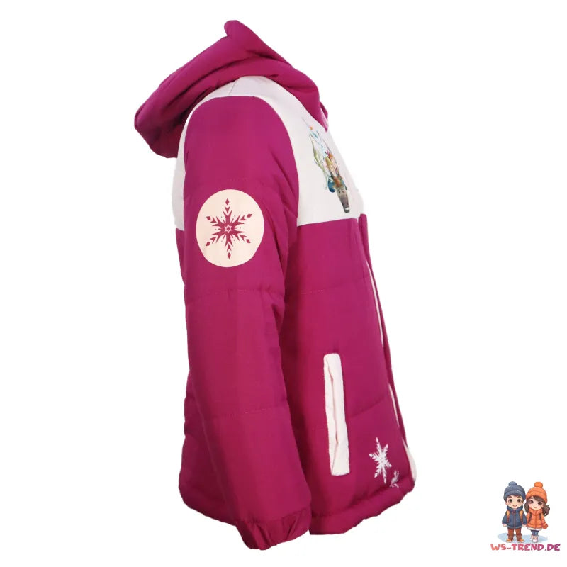 Disney Die Eiskönigin Elsa Anna Kinder Kapuzen Winterjacke - WS-Trend.de Jacke Kapuze Mädchen Gr. 92-128