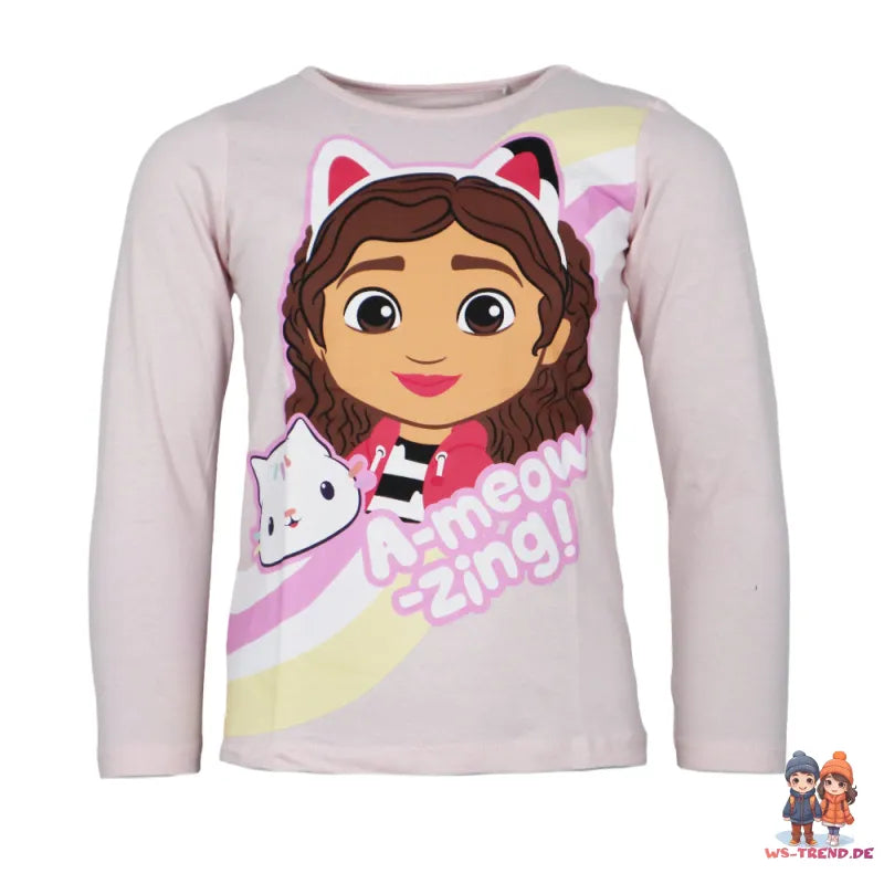Gabbys Dollhouse Kinder Mädchen langarm Schlafanzug Pyjama - WS-Trend.de kurzarm 104-134 Baumwolle