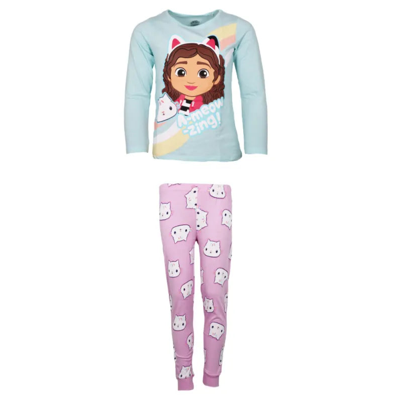 Gabbys Dollhouse Kinder Mädchen langarm Schlafanzug Pyjama - WS-Trend.de kurzarm 104-134 Baumwolle