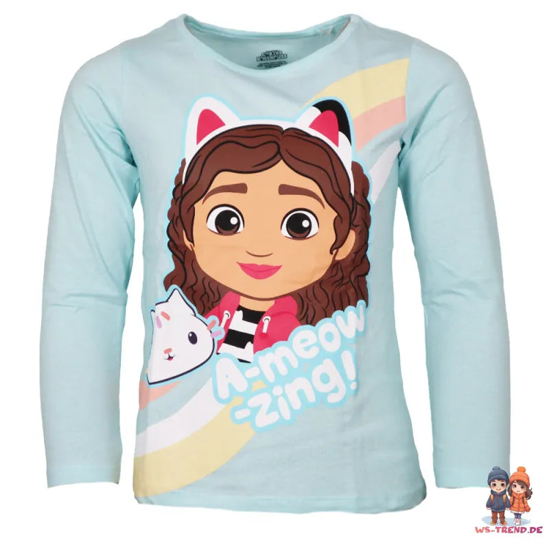 Gabbys Dollhouse Kinder Mädchen langarm Schlafanzug Pyjama - WS-Trend.de kurzarm 104-134 Baumwolle