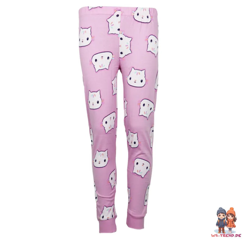 Gabbys Dollhouse Kinder Mädchen langarm Schlafanzug Pyjama - WS-Trend.de kurzarm 104-134 Baumwolle