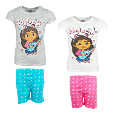 Gabbys Dollhouse Kinder Mädchen kurzarm Schlafanzug Pyjama - WS-Trend.de 104-134 Baumwolle