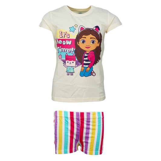 Gabbys Dollhouse Kinder Mädchen kurzarm Schlafanzug Pyjama