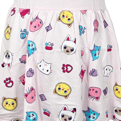 Gabbys Dollhouse Kinder Mädchen kurzarm Kleid Sommerkleid - WS-Trend.de 92-128 Baumwolle