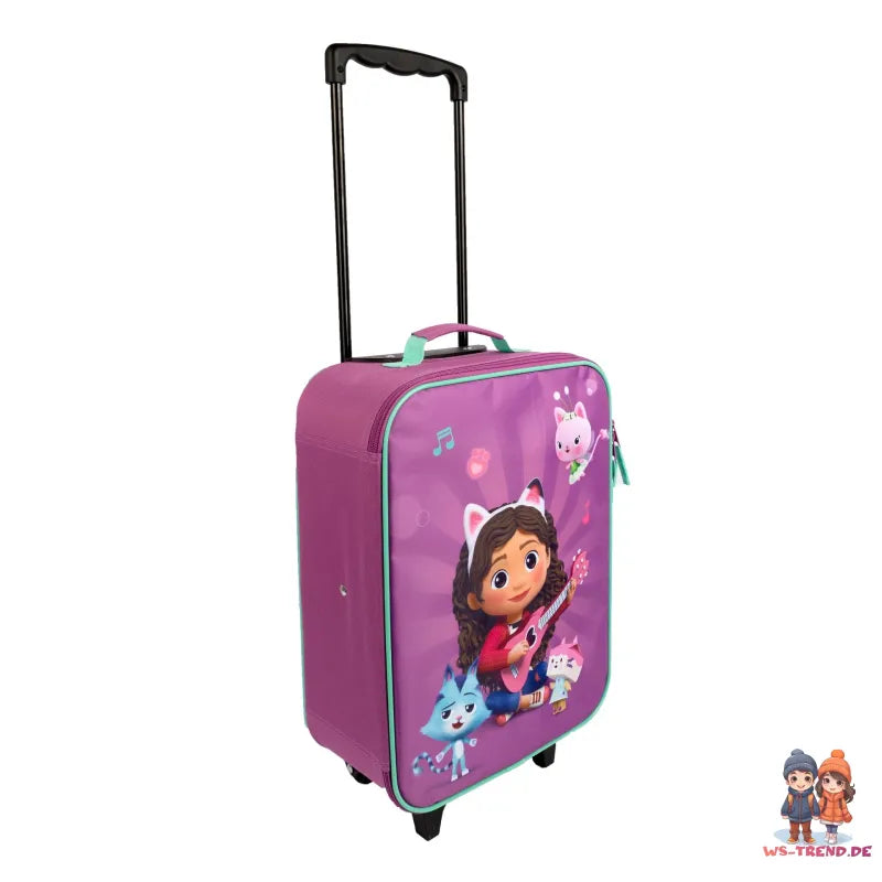 Gabbys Dollhouse Mädchen Trolley Kinderkoffer Koffer Reisekoffer - WS-Trend.de
