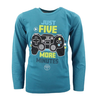 Gamer Jungen Kinder langarm Shirt - WS-Trend.de Zocker Spieler Gr. 116 bis 152 Baumwolle