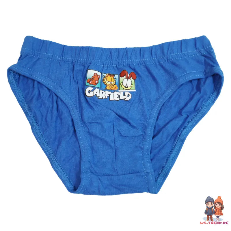 Garfield 3er Pack Slips Kinder Jungen Unterwäsche Unterhosen - WS-Trend.de 100% Baumwolle