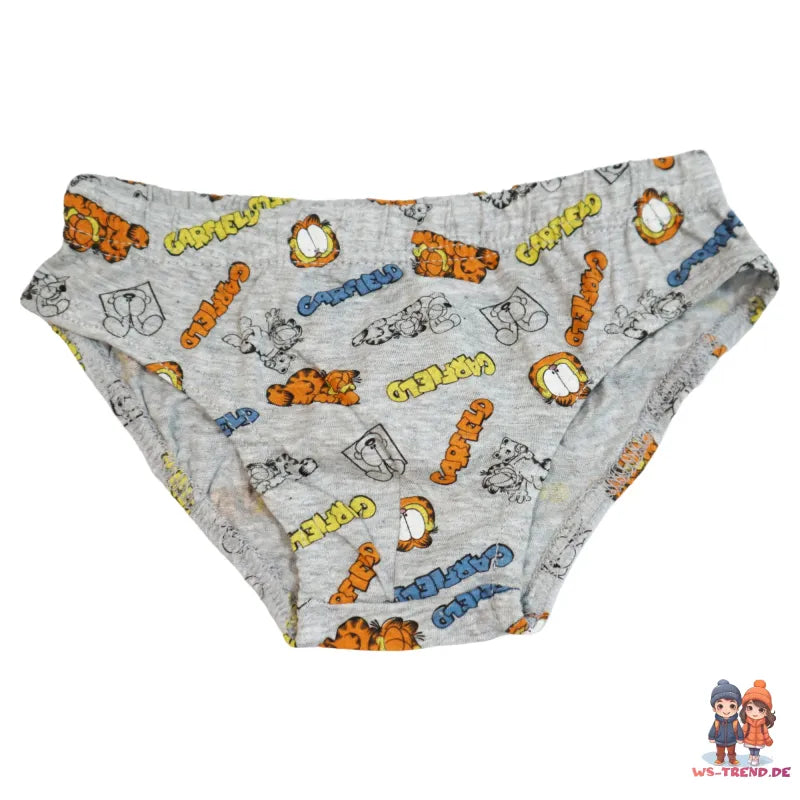 Garfield 3er Pack Slips Kinder Jungen Unterwäsche Unterhosen - WS-Trend.de 100% Baumwolle