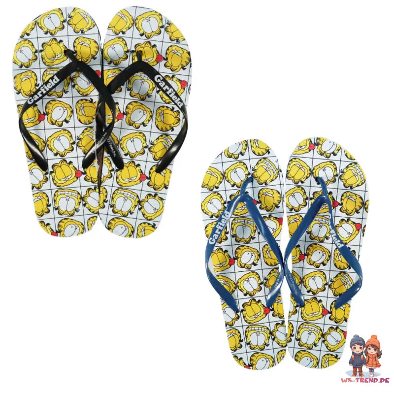 Garfield Kater Jungen Flip Flops Sandalen Zehentrenner Latschen - WS-Trend.de Gr. 34-39