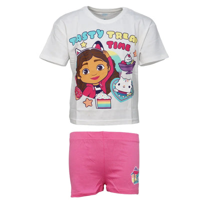 Gabbys Dollhouse Kinder Mädchen kurzarm Schlafanzug Pyjama - WS-Trend.de 104-134 Baumwolle