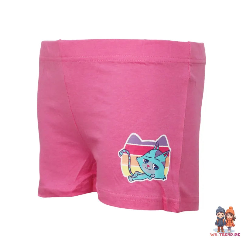 Gabbys Dollhouse Kinder Mädchen kurzarm Schlafanzug Pyjama - WS-Trend.de 104-134 Baumwolle