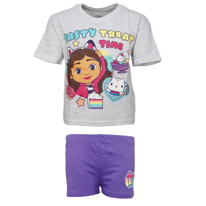 Gabbys Dollhouse Kinder Mädchen kurzarm Schlafanzug Pyjama - WS-Trend.de 104-134 Baumwolle