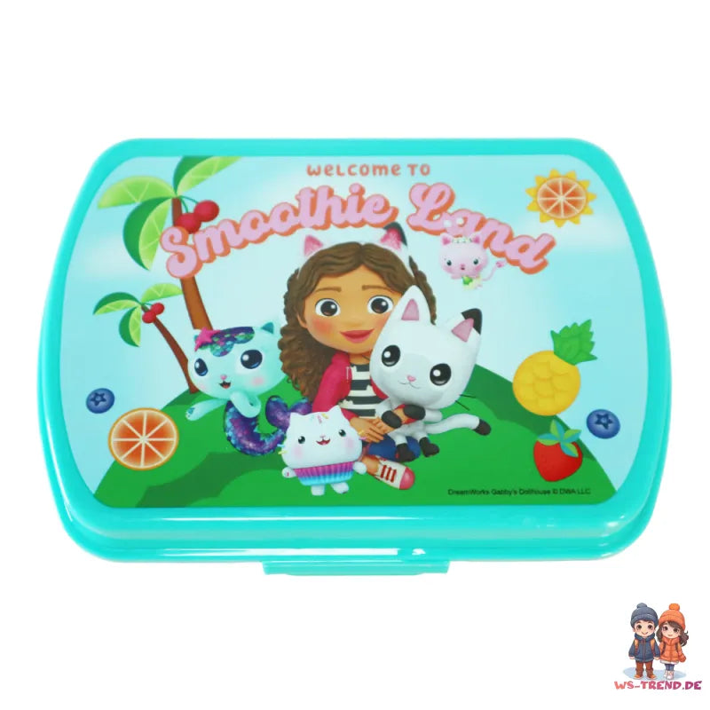 Gabbys Dollhouse Kinder Mädchen 2 tlg Lunch Set Brotdose Trinkflasche 350 ml - WS-Trend.de