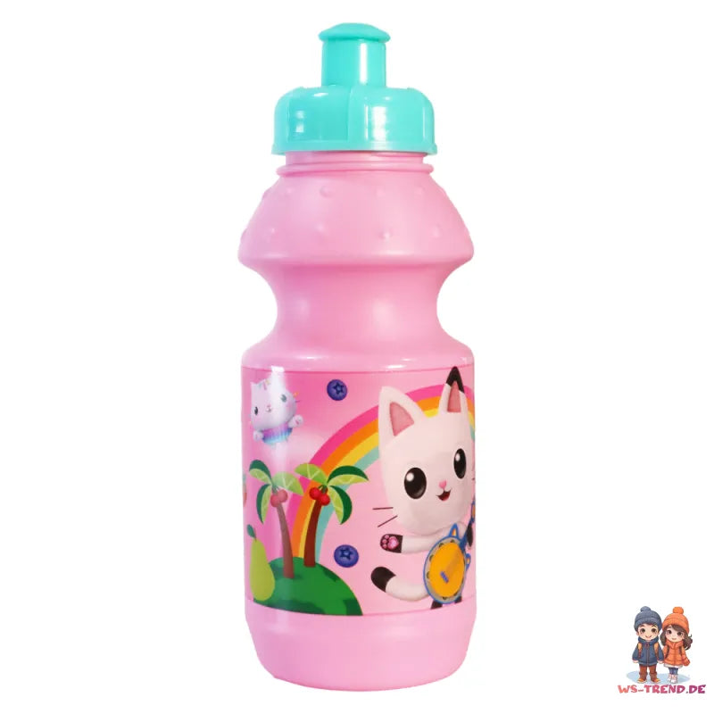 Gabbys Dollhouse Kinder Mädchen 2 tlg Lunch Set Brotdose Trinkflasche 350 ml - WS-Trend.de