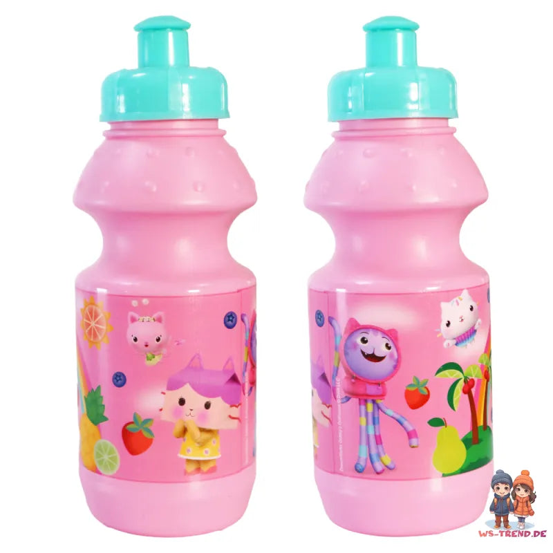 Gabbys Dollhouse Kinder Mädchen 2 tlg Lunch Set Brotdose Trinkflasche 350 ml - WS-Trend.de