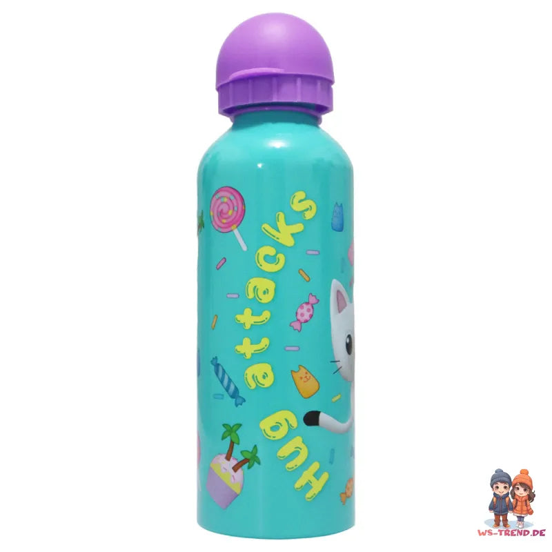 Gabbys Dollhouse Kinder Mädchen ALU Wasserflasche Trinkflasche Flasche 500 ml - WS-Trend.de