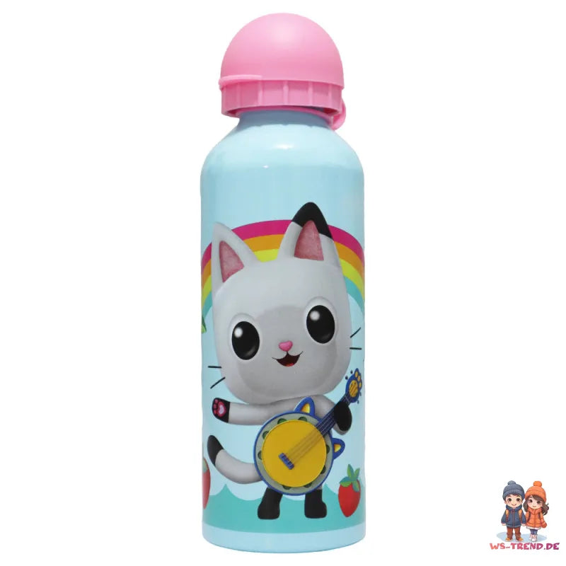 Gabbys Dollhouse Kinder Mädchen ALU Wasserflasche Trinkflasche Flasche 500 ml - WS-Trend.de