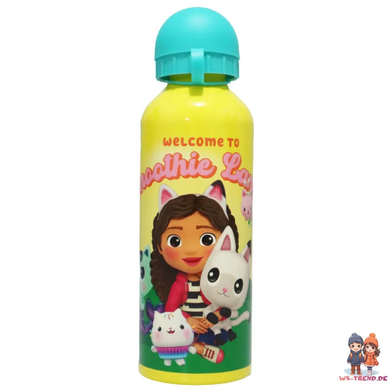 Gabbys Dollhouse Kinder Mädchen ALU Wasserflasche Trinkflasche Flasche 500 ml - WS-Trend.de
