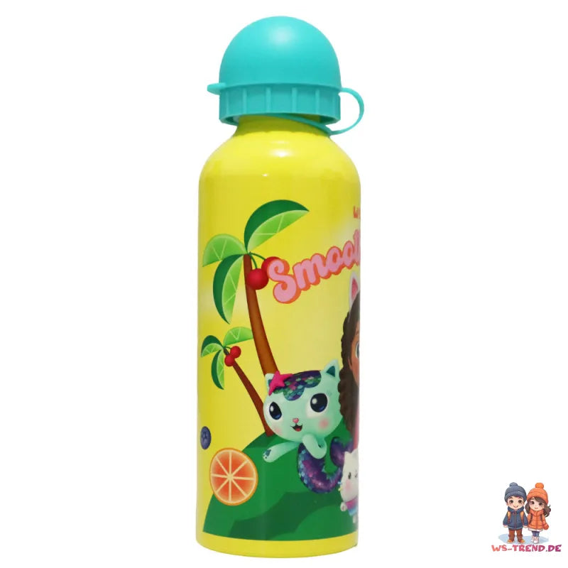Gabbys Dollhouse Kinder Mädchen ALU Wasserflasche Trinkflasche Flasche 500 ml - WS-Trend.de