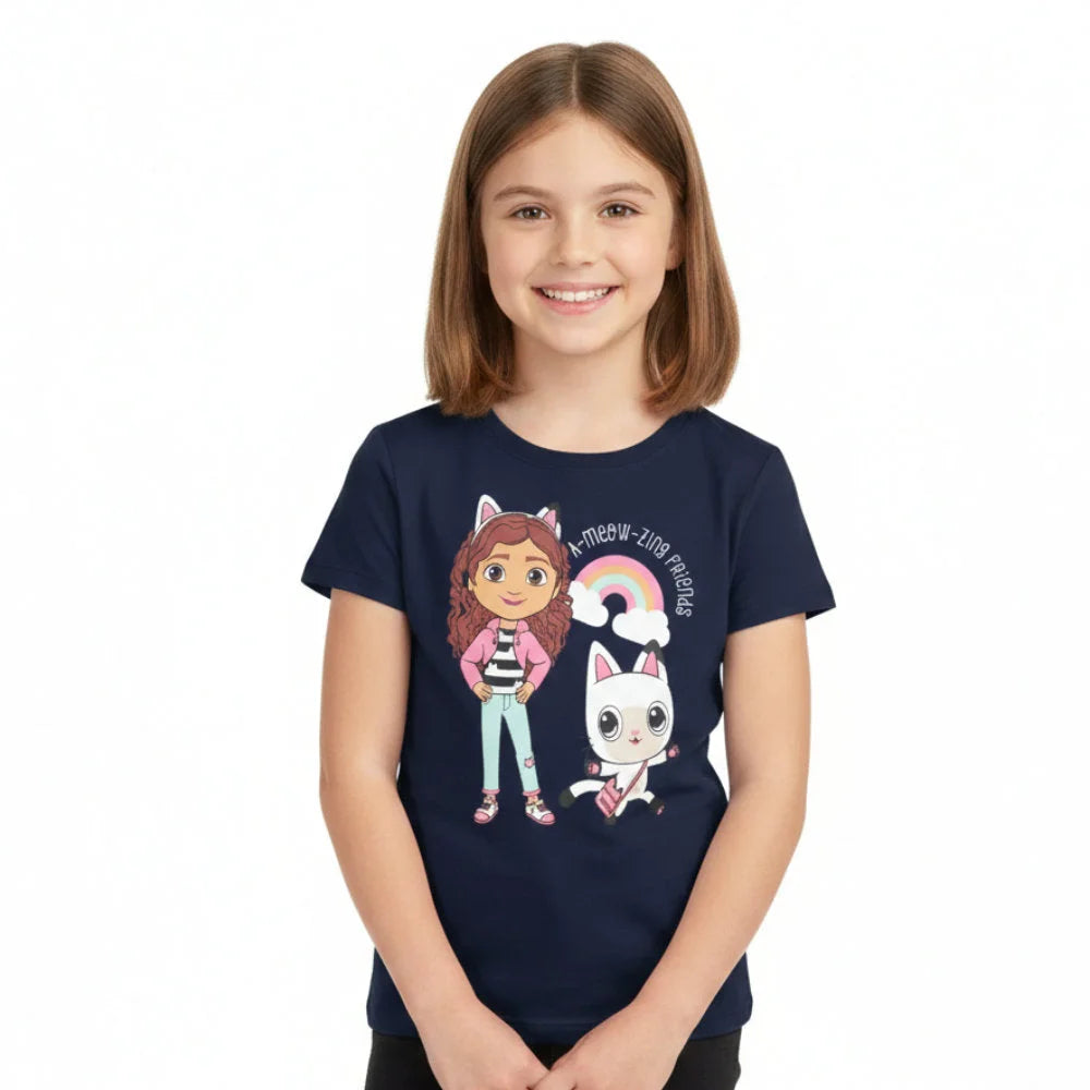 Gabbys Dollhouse Mädchen Kinder T-Shirt Shirt - WS-Trend.de Netflix 100% Baumwolle Gr. 92-128