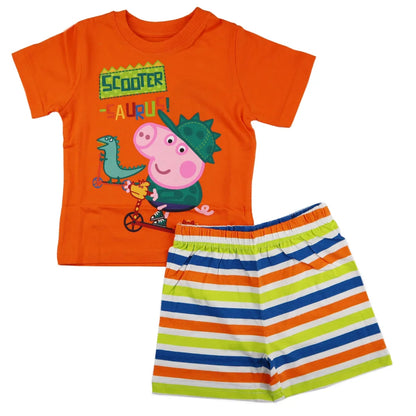 Peppa Wurz George Kinder Jungen Pyjama - WS-Trend.de Wutz Pig Schlafanzug 92-116 Shirt Shorts