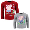 PEPPA Wutz George Dino Kinder Langarmshirt für Jungen