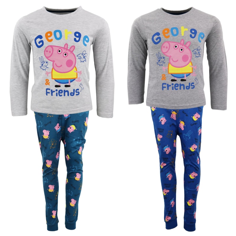 Peppa Wutz Pig George Kinder Jungen Schlafanzug Pyjama - WS-Trend.de Dino Polar Fleece Hausanzug 92 - 128