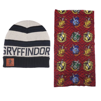 Harry Potter Gryffindor Kinder Jugend Winter Set - WS-Trend.de Mütze plus Snood Schaal 54 56