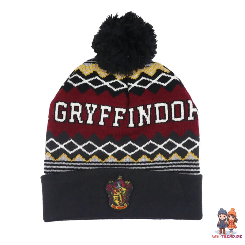 Harry Potter Gryffindor Kinder Jugend Winter Set - WS-Trend.de Mütze plus Snood Schaal 54 56