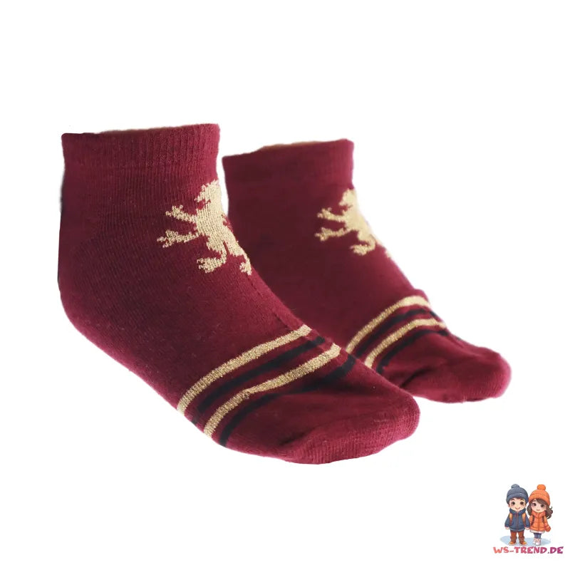 Harry Potter Hogwarts kurze Sneaker Kinder Socken 2er Pack - WS-Trend.de 27 - 38 Unisex