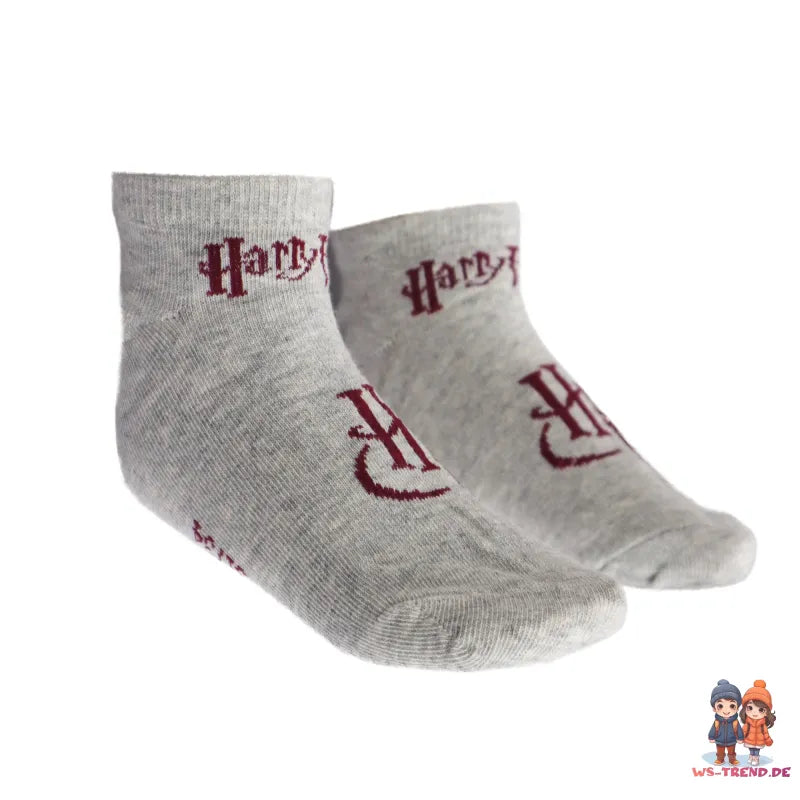 Harry Potter Hogwarts kurze Sneaker Kinder Socken 2er Pack - WS-Trend.de 27 - 38 Unisex