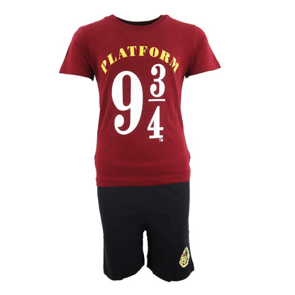 Harry Potter Platform 9 3/4 Kinder Schlafanzug Pyjama - WS-Trend.de kurzarm 134 -164 baumwolle