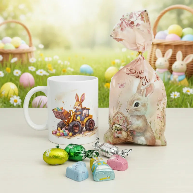 Ostern Schokotüte plus Kaffeetasse Teetasse Tasse Geschenkidee 325 ml - WS-Trend.de