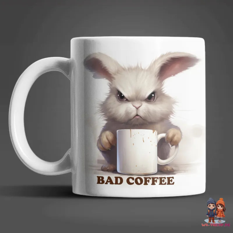 Hase Bad or Good Coffee Kaffeetasse Teetasse Tasse Geschenkidee Geschenk - WS-Trend.de 330 ml