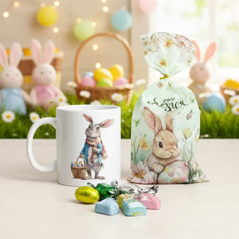 Ostern Schokotüte plus Kaffeetasse Teetasse Tasse Geschenkidee 325 ml - WS-Trend.de