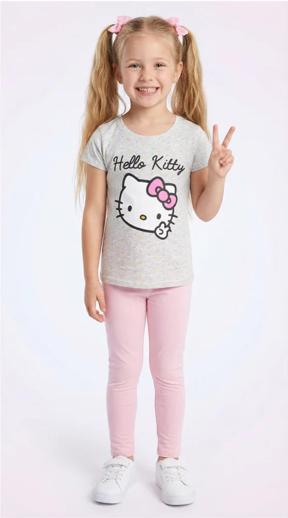 Hello Kitty Kinder Mädchen kurzarm T-Shirt Shirt - WS-Trend.de