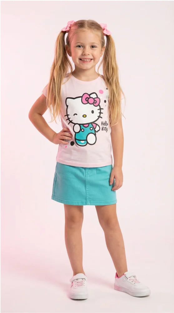 Hello Kitty Kinder Mädchen kurzarm T-Shirt Shirt - WS-Trend.de
